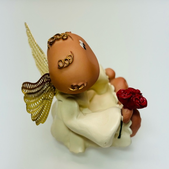 Angel Cheeks Guardian Angel 29400 'Angel with Roses' Kirk’s Kritters Russ Figure - Picture 4 of 8